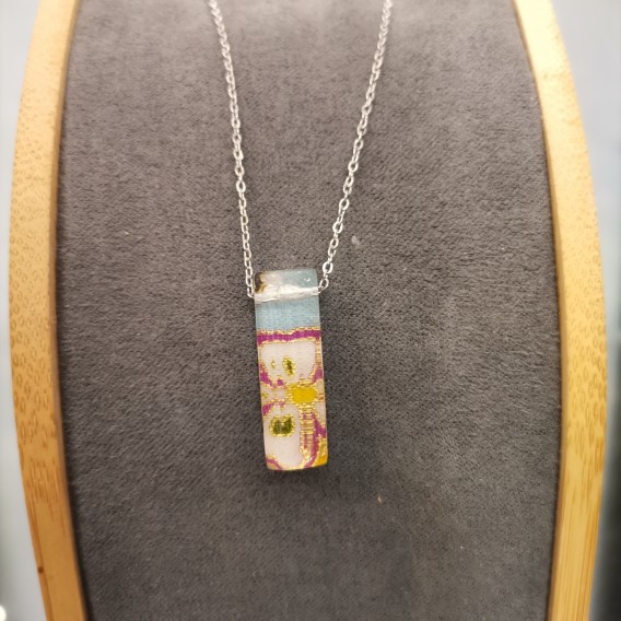 Tissu japonais sous résine