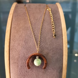 Collier ébène jade