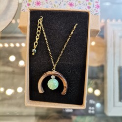 Collier ébène jade