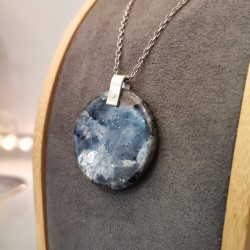 Pendentif labradorite argent