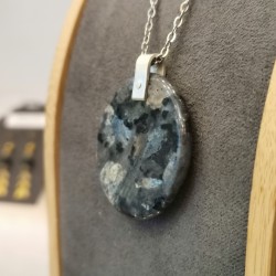 Pendentif labradorite argent